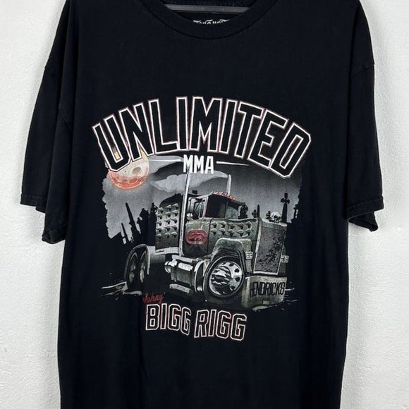 00s Vintage Ecko Unltd Johnny Bigg Rigg Hendricks Mma Tee - Picture 1 of 1